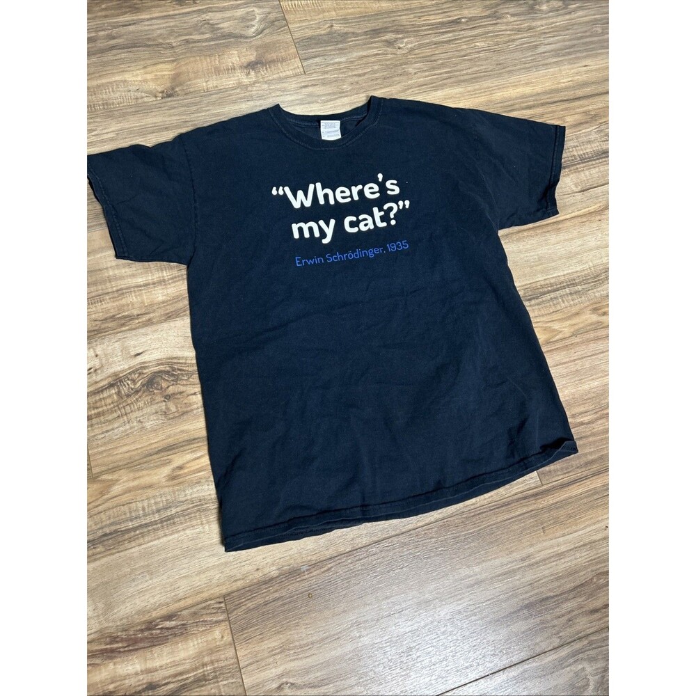 Vintage Y2K D Wave Quantum Computing Company T-Shirt Men's Large Blue